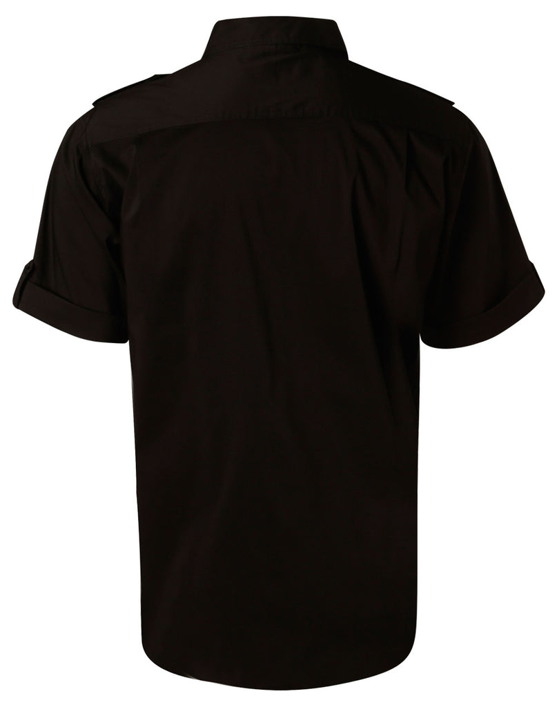Winning Spirit Men's Short Sleeve Military Shirt (M7911)