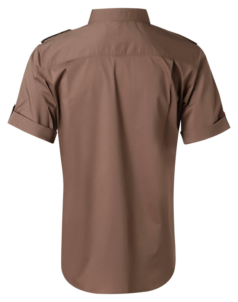 Winning Spirit Men's Short Sleeve Military Shirt (M7911)