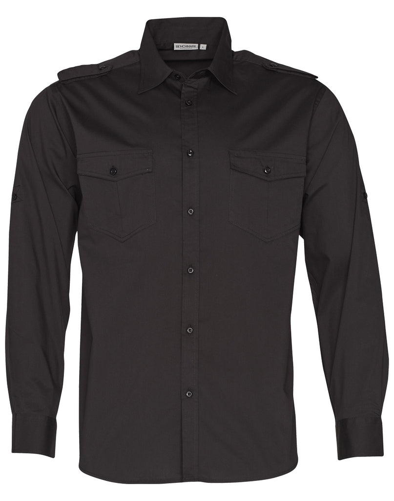 Winning Spirit Men's Long Sleeve Military Shirt (M7912)