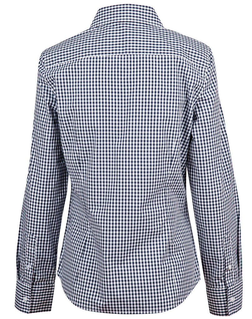 Winning Spirit Ladies’ Gingham Check Long Sleeve Shirt (M8300L)