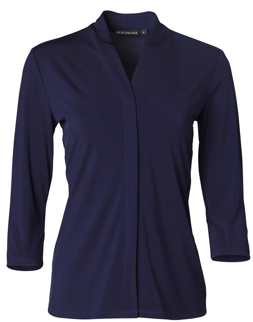 Winning Spirit Ladies 3/4 Sleeve Stretch Knit Top Isabel (M8830)