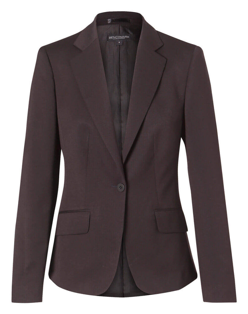 Winning Spirit Women's Poly/Viscose Stretch One Button Cropped Jacket (M9205)
