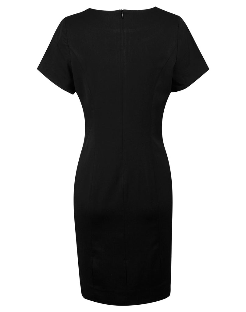 Winning Spirit Ladies’ Poly/Viscose Stretch, Short Sleeve Dress (M9282)