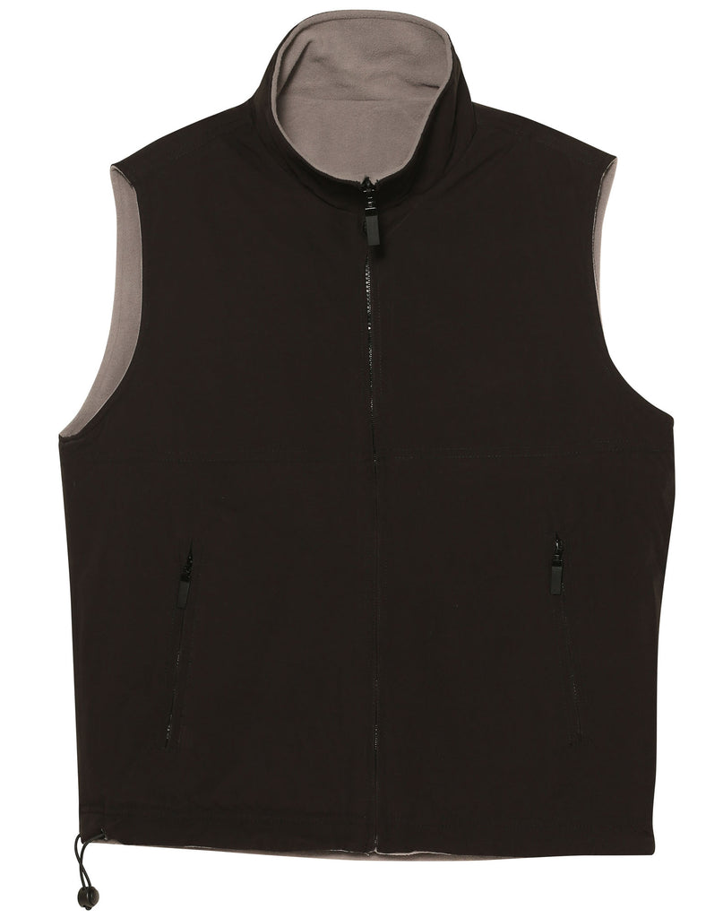 Winning Spirit Unisex Shower Proof Micro Fibre/ Polar Fleece Reversible Vest (PF04A)