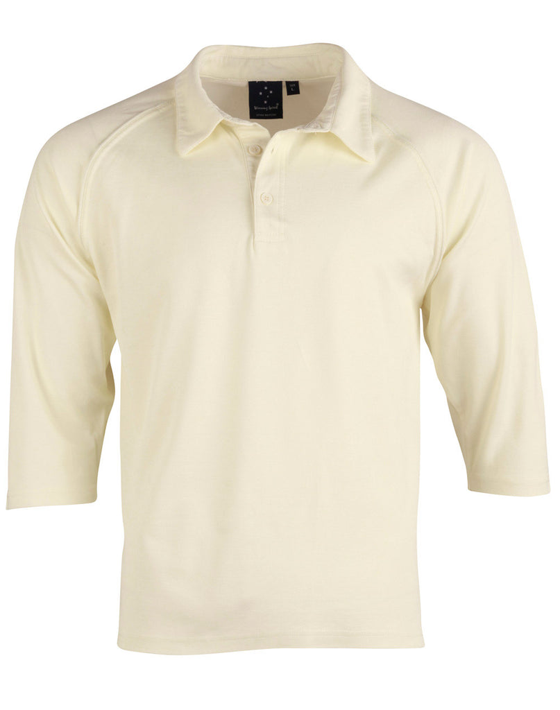 Winning Spirit Men's 3/4 Sleeve Cricket Polo (PS29Q)