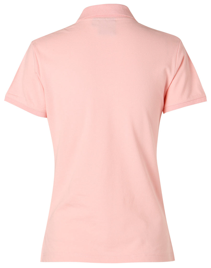 Winning Spirit Ladies' Short Sleeve Cotton/Elastane Polo 1st (8 colour) (PS40)