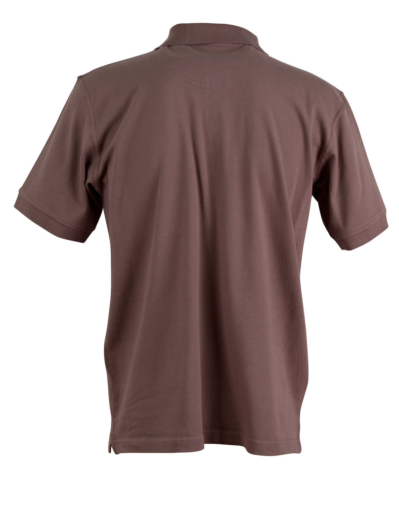 Winning Spirit Men's Cotton Stretch Short Sleeve Polo (PS55)