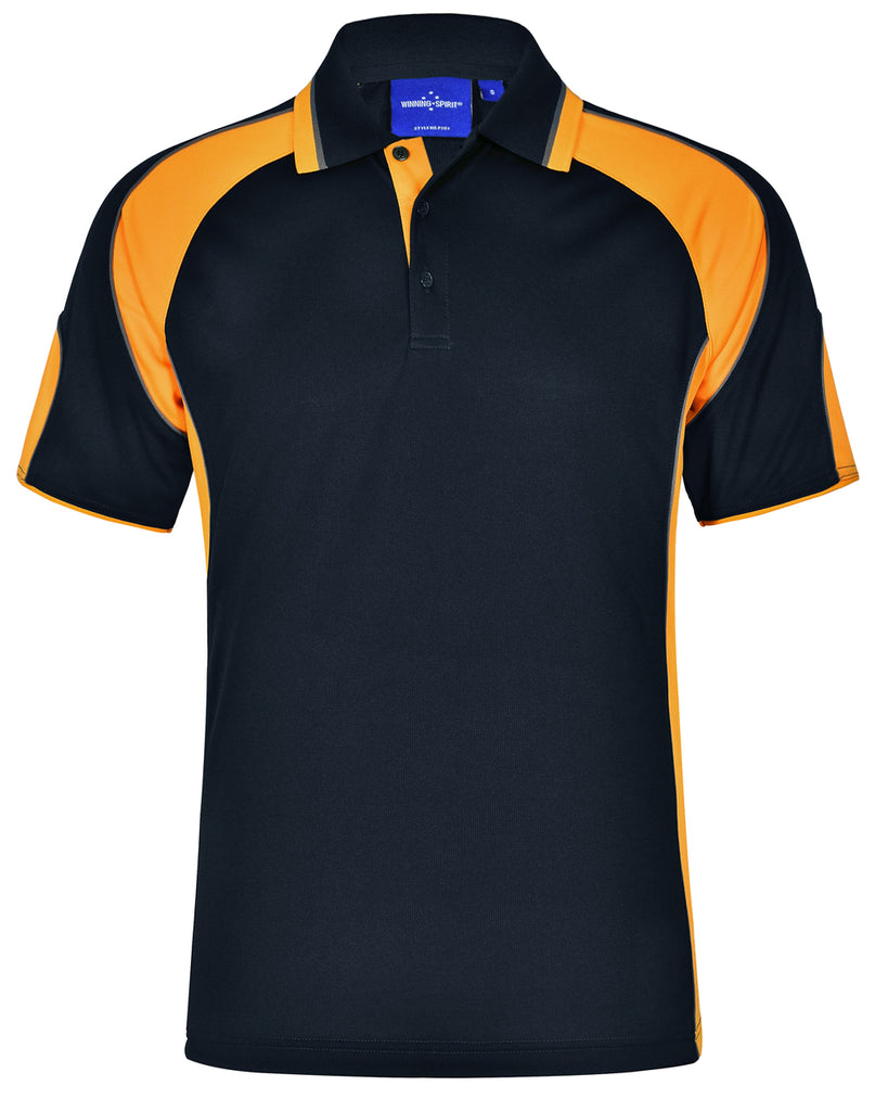 Winning Spirit Men's CoolDry® Contrast Polo with Sleeve Panels 1st (11 Colour) (PS61)