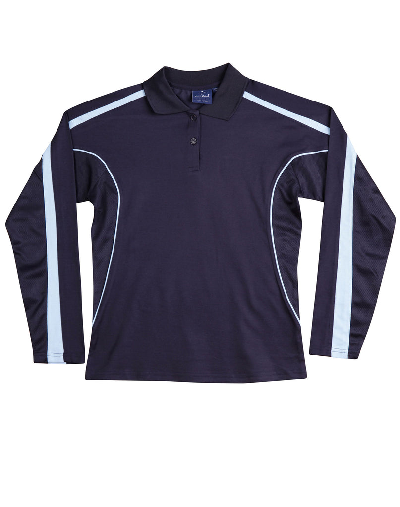 Winning Spirit Ladies' TrueDry® Long Sleeve Polo (PS70)