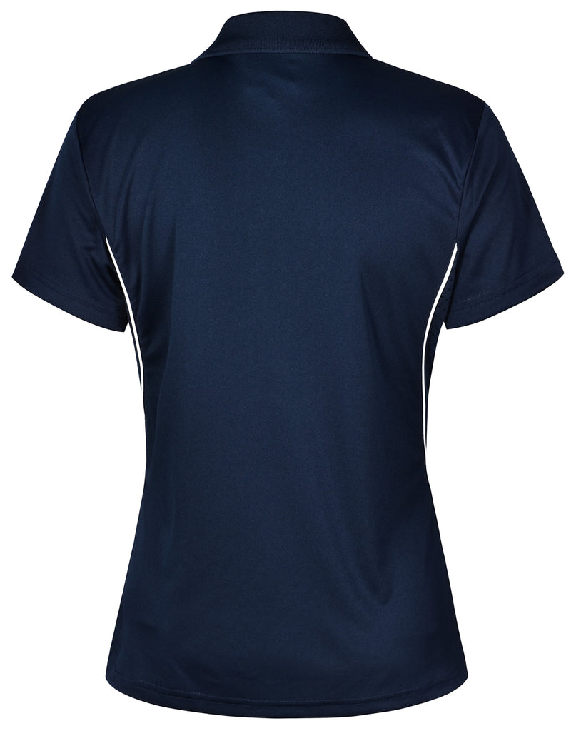 Winning Spirit Ladies' CoolDry Short Sleeve Contrast Polo 1st (11 Colour)-(PS80)