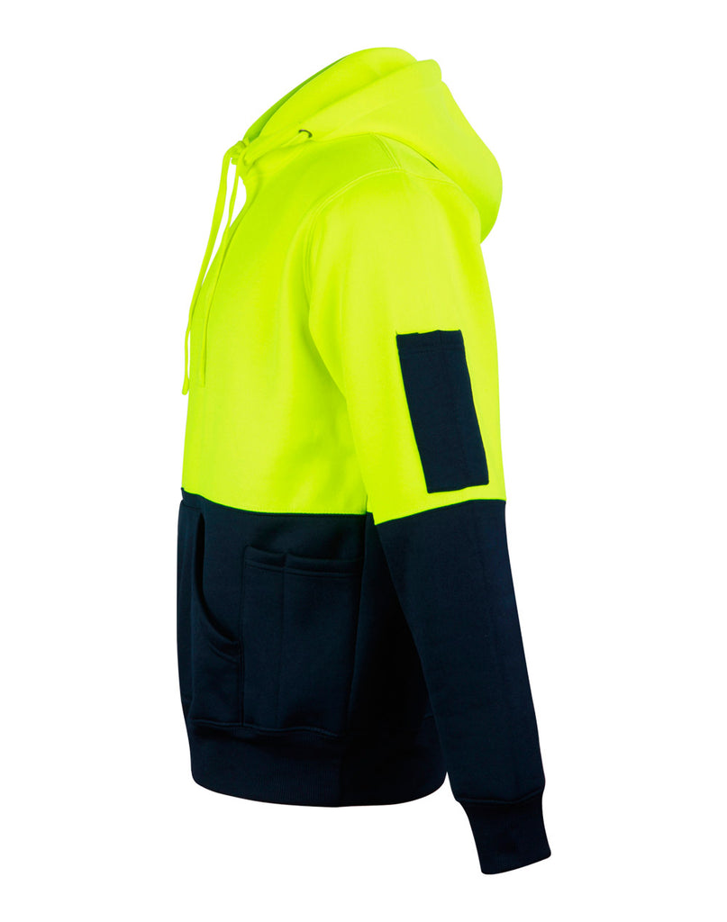 Winning Spirit Unisex  Hi Vis Two Tone Fleece Hoodies (SW38)