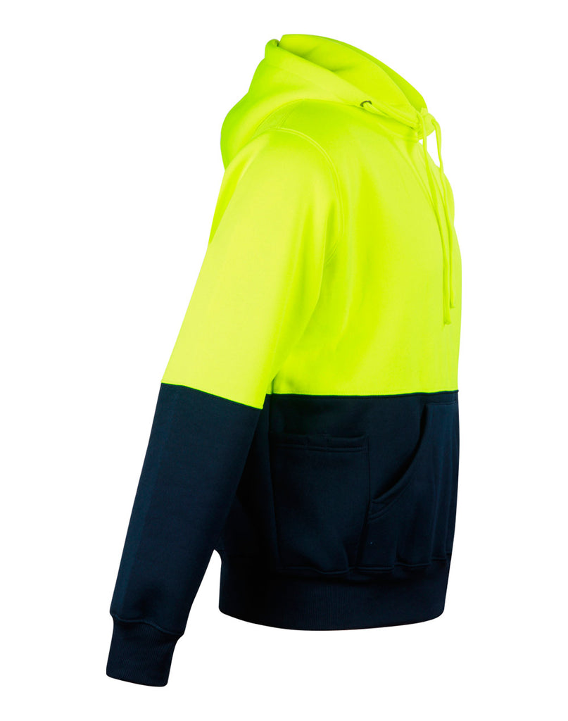 Winning Spirit Unisex  Hi Vis Two Tone Fleece Hoodies (SW38)