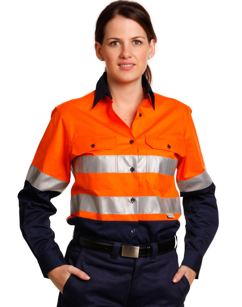 Winning Spirit Womens Long Sleeve Safety Shirt (SW65)