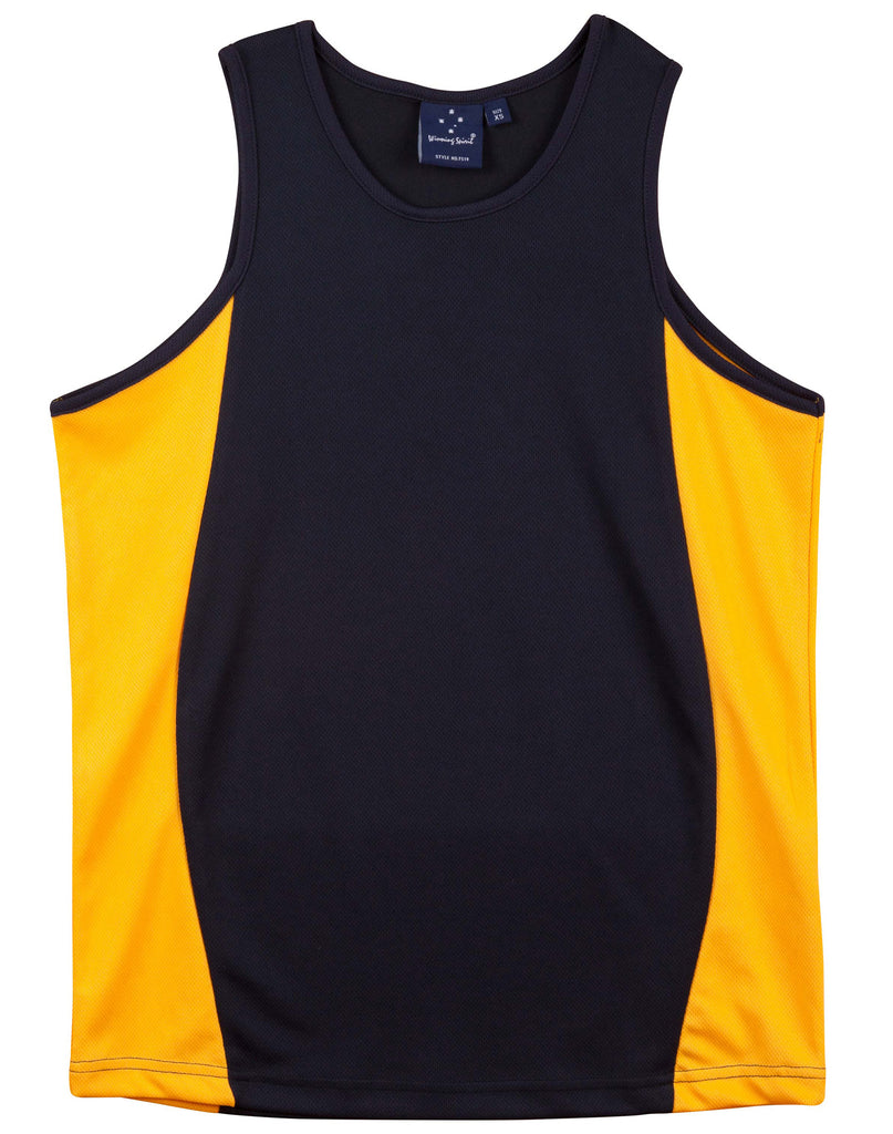 Winning Spirit Men's Contrast CoolDry® Mesh Singlet (TS19)