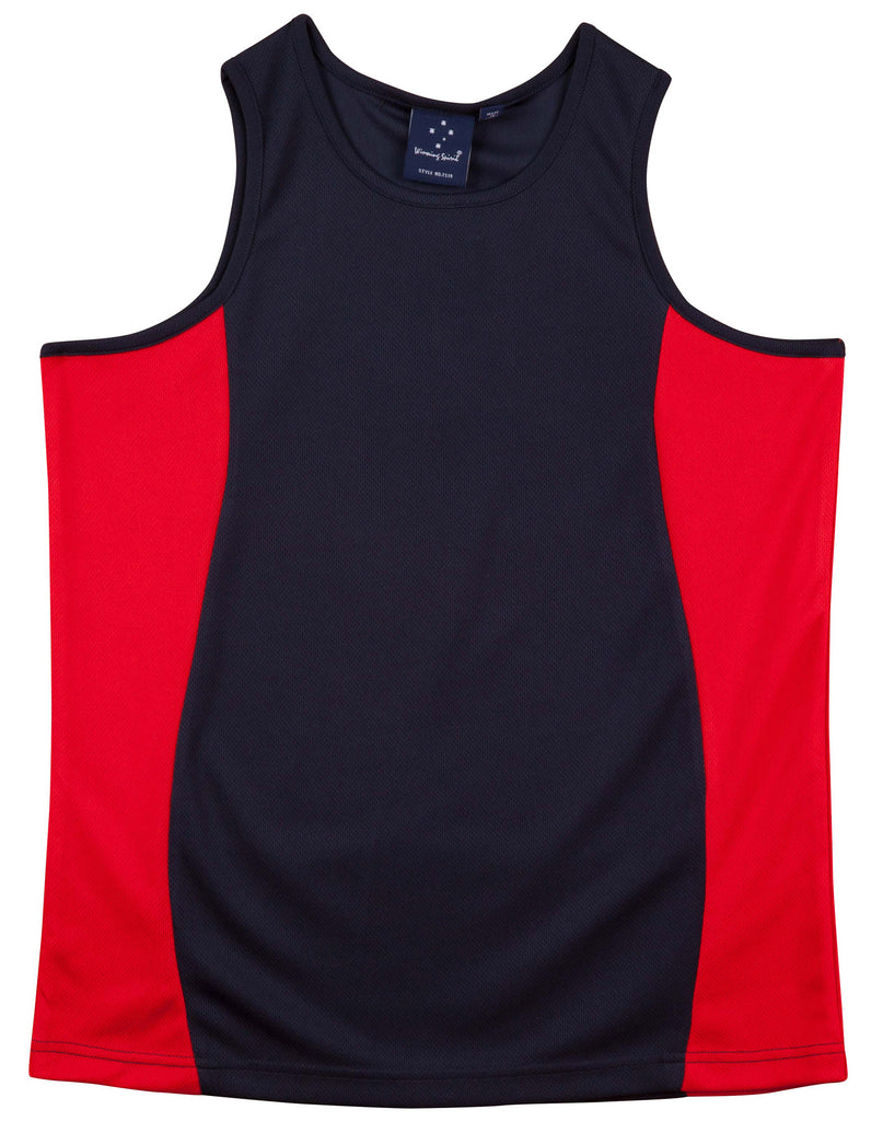 Winning Spirit Men's Contrast CoolDry® Mesh Singlet (TS19)