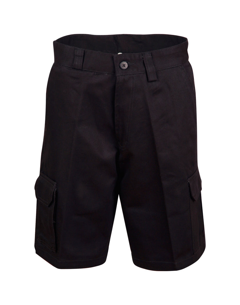 Winning Spirit Men's Cotton Pre-shrunk Drill Shorts (WP06)