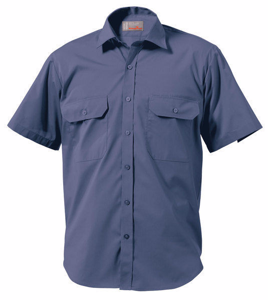 King Gee Short Sleeve Wash 'n' Wear Shirt - 65% Poly/35% Cotton Blend-102gsm (K04070)