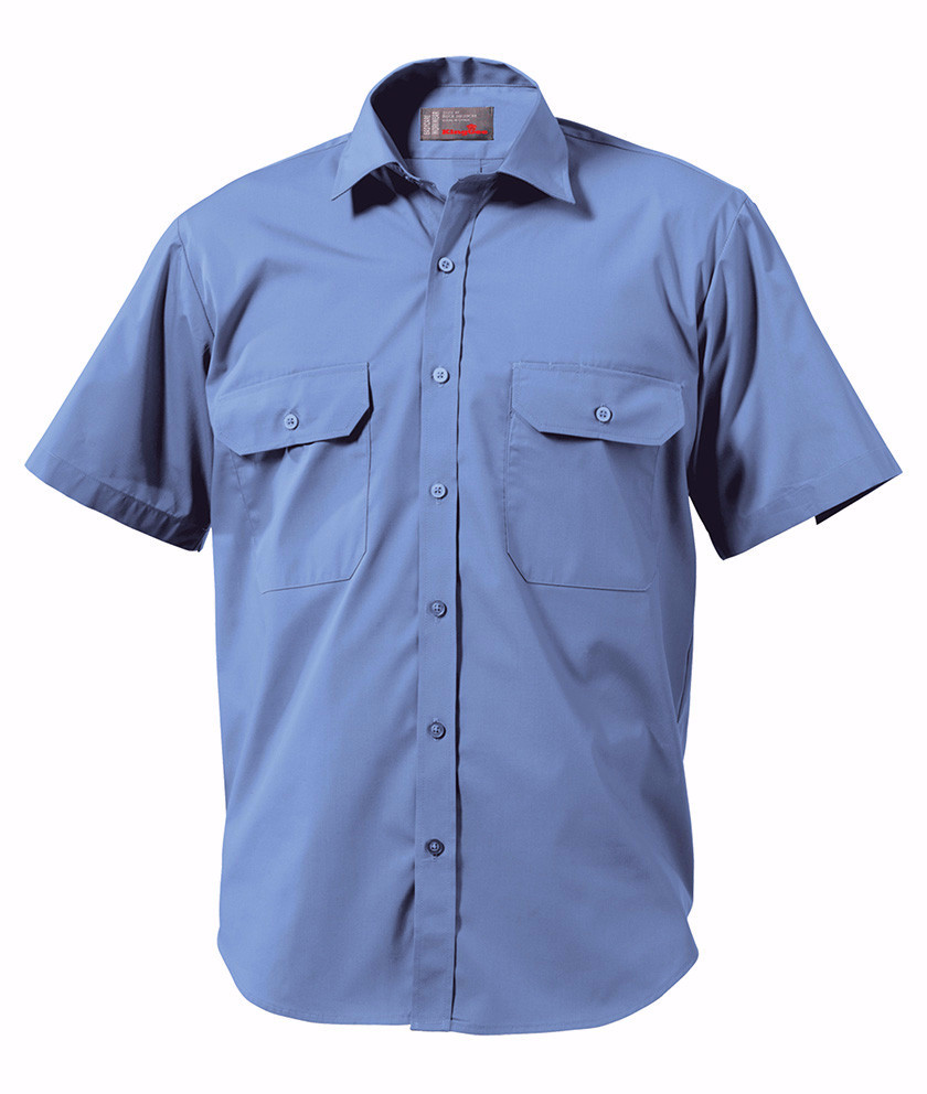 King Gee Short Sleeve Wash 'n' Wear Shirt - 65% Poly/35% Cotton Blend-102gsm (K04070)