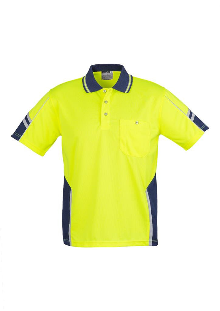 Syzmik Mens Hi Vis Squad Short Sleeve Polo (ZH237)